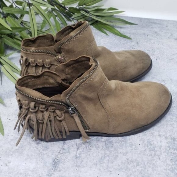 New DV Dolce Vita | Fisher Fringe Ankle Booties Size 5 - Picture 6 of 8